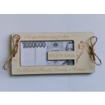 Dřevěné svatební přání na peníze - MILION – Zbozi.Blesk.cz