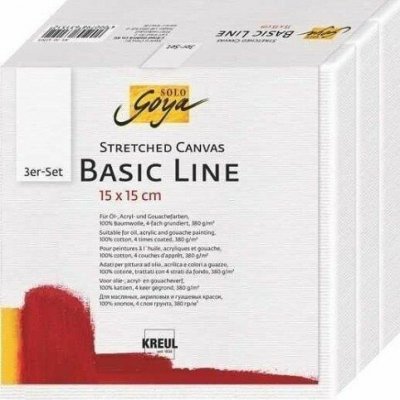 Kreul Malířské plátno Basic Line 15 x 15 cm sada 3ks 566253 – Hledejceny.cz