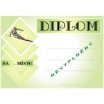 VIZINGR Lyžování diplom A4 č.8 Lyže č.8 BEZ TEXTU – Zboží Dáma