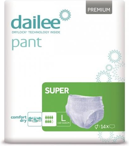 Dailee PANT Premium Super L 14 ks od 361 Kč - Heureka.cz