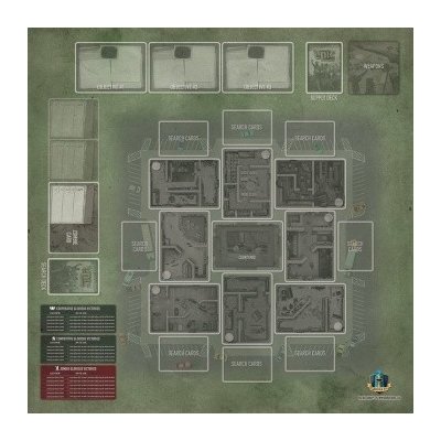 Gamelyn Games Tiny Epic Zombiesherní podložka / playmat 66x66cm – Zboží Živě