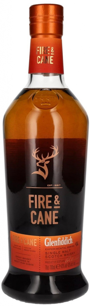 Glenfiddich Fire & Cane Single Malt Scotch Whisky 43% 0,7 l (holá láhev)