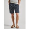 Pánské kraťasy a šortky Pepe Jeans Plátěné kraťasy RELAXED LINEN SMART shorts šedá PM801093