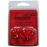 Chessex Sada 7 kostek červená/bílá – Zbozi.Blesk.cz