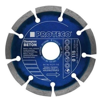 Proteco Diamantový kotouč 125 mm 10.211-125 – Zboží Dáma