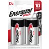 Baterie primární Energizer Max D 2ks E300129200