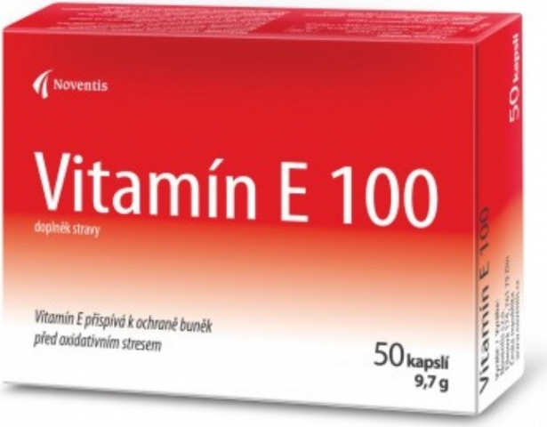 Noventis Vitamin E 100 mg 50 kapslí od 35 Kč - Heureka.cz