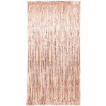 Folat Párty závěs srdce růžově zlatá 100 x 200 cm – Zboží Dáma