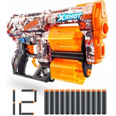 Zuru X Shot SKINS s bubnovým zásobníkem s 12 šipkami SONIC – Zboží Mobilmania