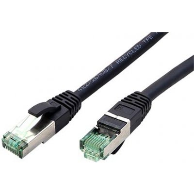 Roline 21.45.3257 RM S/FTP patch, kat. 6A, 10m, černý – Zboží Živě