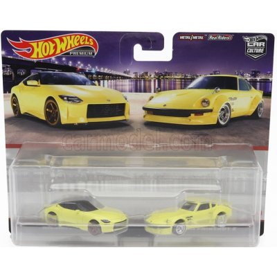 Mattel hot wheels Nissan Set 2x Z Proto 2021 + Fairlady Z 1970 Žlutá Černá 1:64
