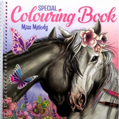 Omalovánka Miss Melody Special Colouring Book Stínovaní koně