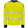 Pracovní oděv Projob 6108 PRACOVNÍ MIKINA EN ISO 20471 Žlutá