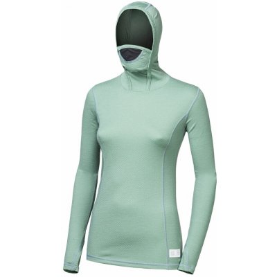 SENSOR MERINO DF dámské triko dl.rukáv s kapucí basil green – Zboží Mobilmania