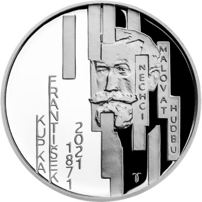 Česká mincovna Stříbrná mince 200 Kč 2021 František Kupka proof 13 g – Zboží Dáma