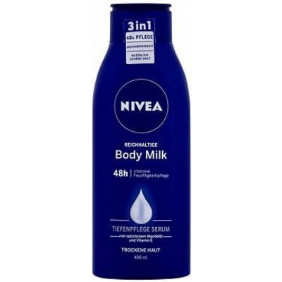 Nivea Body Milk Rich Nourishing vyživující tělové mléko pro suchou pokožku 400 ml – Zboží Dáma