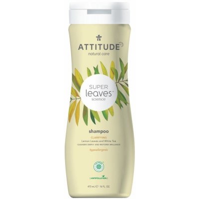 ATTITUDE Super leaves Přírodní šampon rozjasňujicí pro normální a mastné vlasy 473 ml