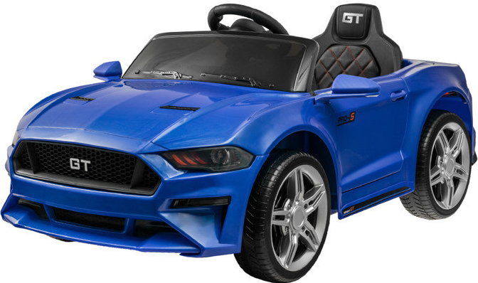 Specifikace Elcars elektrické autíčko Mustang GT multifunkční dálkové  ovládání plynulý start kola kožená sedačka modrá - Heureka.cz