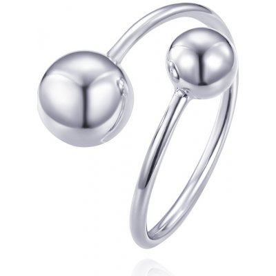 Minet Stříbrný prsten s kuličkami JMAS0263SR60 – Zboží Dáma