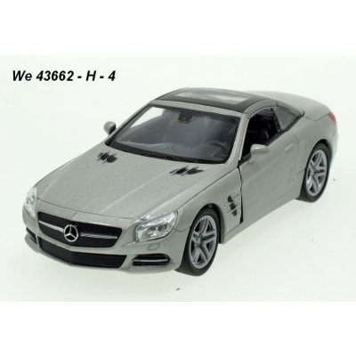 Welly Mercedes-Benz 2012 SL500 Hard Top silver code 43662H modely aut 1:34 – Zboží Dáma