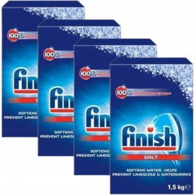 Finish Hrubozrnná ochranná sůl do myčky nádobí 4 x1,5 kg – Zbozi.Blesk.cz