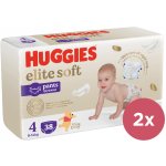 Huggies 2x Elite Soft Pants 4 9-14 kg 38 ks – Hledejceny.cz