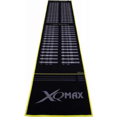 Koberec před terč XQ Max černo-žlutý 285 x 60 cm s hranicí hodů – Zboží Dáma