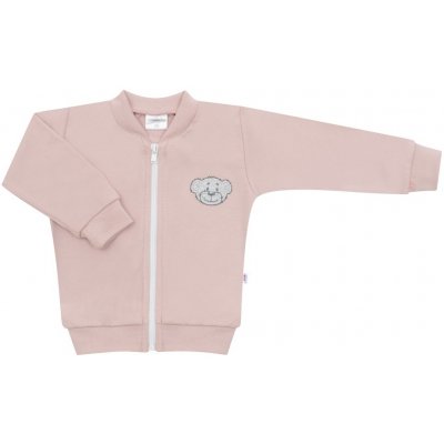 New Baby kojenecká bavlněná mikina BrumBrum old pink – Sleviste.cz