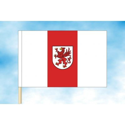 LIBEA, s.r.o. Západopomořanské vojvodství vlajka Rozměr: 30×45 cm, Uchycení: Návlek na žerď – Hledejceny.cz