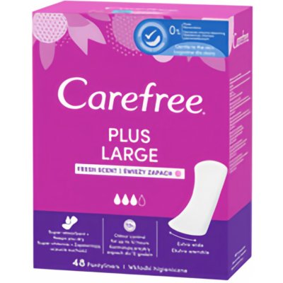 Carefree Plus Large Svěží vůně vložky 48 ks – Hledejceny.cz