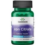 Swanson Iron Citrate Citrát Železitý 25 mg 60 kapslí – Hledejceny.cz
