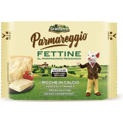 Granterre parmareggio fettine kravský sýr parmazán plátkový 150 g
