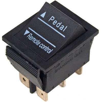 andos Náhradní přepínač jízdy pedál / dálkové ovládání 6 pin pro dětská vozítka, černý – Hledejceny.cz