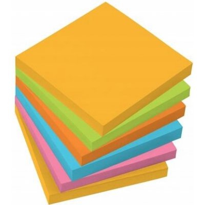 SIGEL Samolepicí bloček, 6 barev, 75x75 mm, 6x100 listů, SIGEL ,balení 600 ks 93980 – Hledejceny.cz