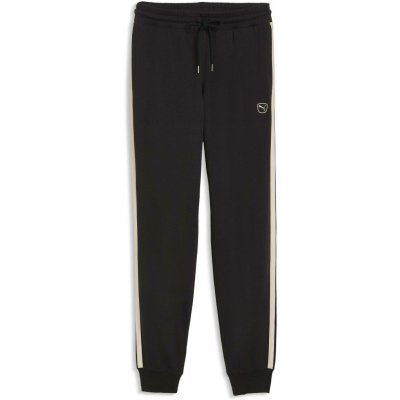 Puma ESSENTIALS ELEVTED SWEAT TR PANTS CL Černá Bílá – Zboží Dáma
