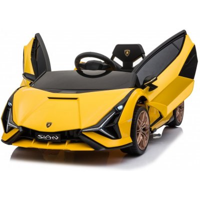 Eljet elektrické auto Lamborghini Sian žlutá – Zboží Mobilmania