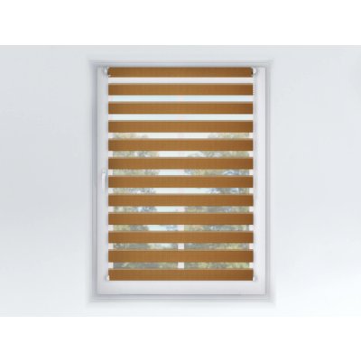 Fexi A 038 Roleta Den a noc Origin slim karamel 150x73 cm levá-bílá – HobbyKompas.cz