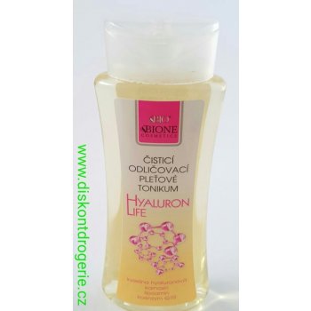 Bione Cosmetics Hyaluron Life s kyselinou hyaluronovou čistící odličovací pleťové tonikum 255 ml