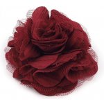 Brož ozdoba růže varianta 21 bordó sv. – Zboží Dáma