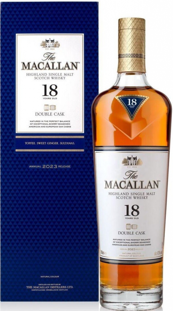 Macallan Double Cask 18y 2023 Release 43% 0,7 l (karton)