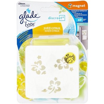 Glade by Brise Discrete Magnet Fresh Lemon osvěžovač vzduchu 8 g