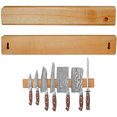 Dellinger Stylová magnetická lišta na nože z akáciového dřeva 500x65x20mm – Zbozi.Blesk.cz