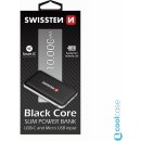 Swissten BLACK CORE SLIM POWER BANK 10000 mAh USB-C INPUT