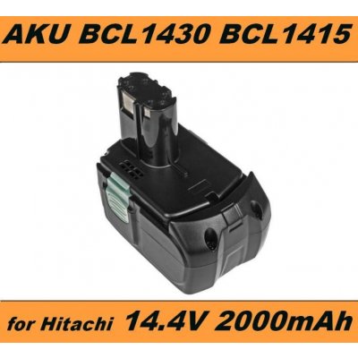 TopTechnology Hitachi BCL1415, BCL1430, BCL 1415, 327729, 327728 14,4V 2000mAh Li-Ion - neoriginální