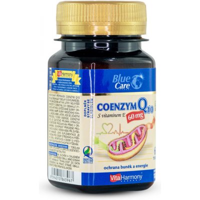 VitaHarmony Coenzym Q10 60 mg + vitamin E 60 kapslí – Hledejceny.cz