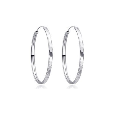 Nubis stříbrné náušnice kruhy NB-3040-50 – Zboží Mobilmania