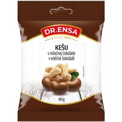 Dr. Ensa Kešu v mléčné čokoládě 80 g – Zboží Mobilmania