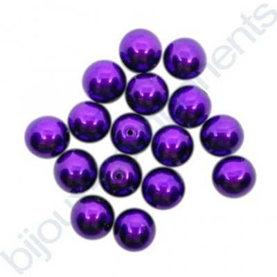 Estrela Skleněné voskované perle, tmavě orchidejová - díky složitým technologickým procesům při výrobě, nelze zajistit stejný odstín barev u jednotlivých velikostí. Varianta: PRL8/17257/36 - 8mm, bale – Sleviste.cz