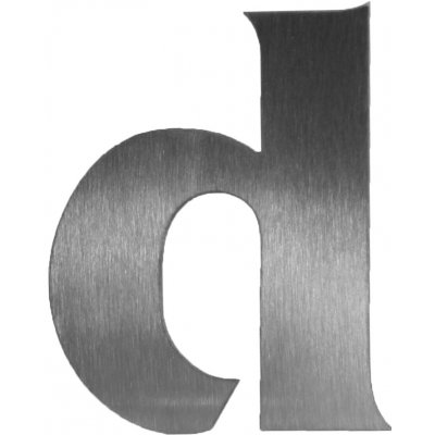 Kateon Nerezové domovní číslo popisné - FRANCE varianta: malé písmeno d – Zboží Mobilmania