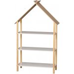 DOCHTMANN Dětský knihovna 3 police, bambus/bílá 78,5 × 30 × 131 cm – Hledejceny.cz